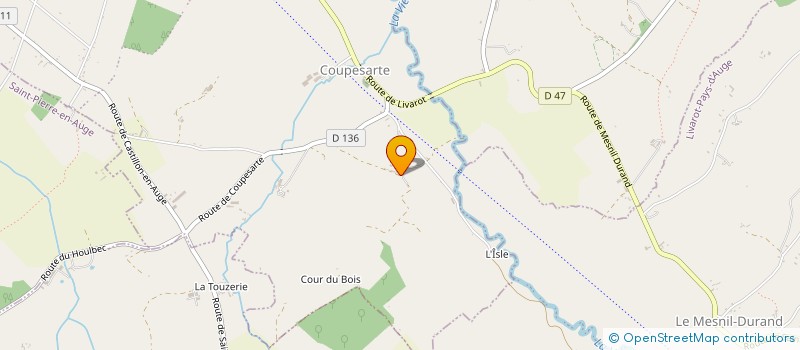 localisation de l'entreprise ASSOCIATION DES ANCIENS COMBATTANTS DE SAINT JULIEN LE FAUCON  MEZIDON VALLEE D'AUGE