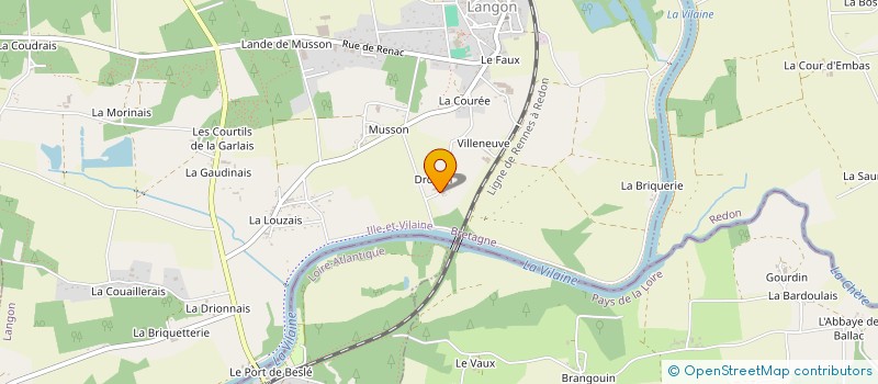 localisation de l'entreprise ASSOCIATION DES ANCIENS COMBATTANTS DE SERVON SUR VILAINE  LA CHAPELLE-DE-BRAIN