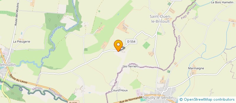 localisation de l'entreprise ASSOCIATION DES ANCIENS COMBATTANTS DES TROIS COMMUNES, ANTOIGNY, MEHOUDIN, SAINT-OUEN-LE-BRISOULT à SAINT-OUEN-LE-BRISOULT