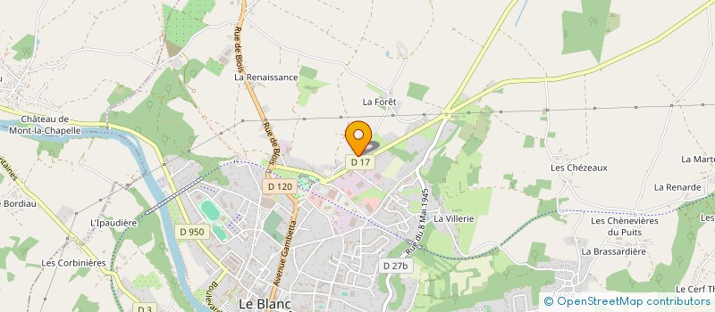 localisation de l'entreprise ASSOCIATION DES ANCIENS COMBATTANTS DU BLANC à LE BLANC