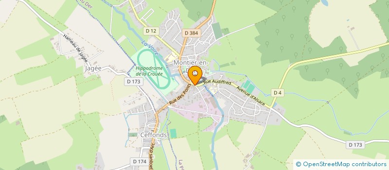localisation de l'entreprise ASSOCIATION DES ANCIENS COMBATTANTS ET COMBATTANTS OPEX DU PAYS DERVOIS à LA PORTE DU DER