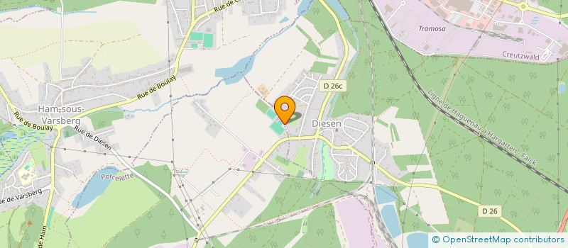 localisation de l'entreprise ASSOCIATION DES ANCIENS COMBATTANTS ET DU SOLDAT FRANCAIS DE DIESEN  DIESEN