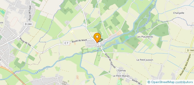 localisation de l'entreprise ASSOCIATION DES ANCIENS COMBATTANTS ET MOBILISES DE VAUCHRETIEN  BRISSAC LOIRE AUBANCE