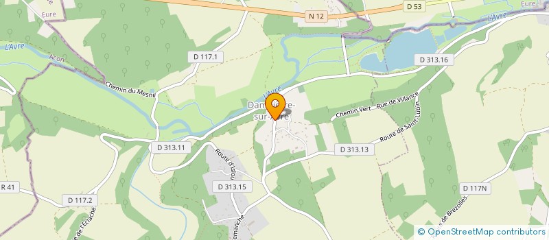localisation de l'entreprise ASSOCIATION DES ANCIENS COMBATTANTS ET MOBILISES DES DEUX GUERRES à DAMPIERRE-SUR-AVRE