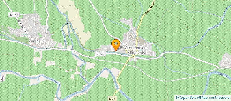 localisation de l'entreprise ASSOCIATION DES ANCIENS COMBATTANTS ET OPEX DE VENTENAC MINERVOIS  VENTENAC-EN-MINERVOIS