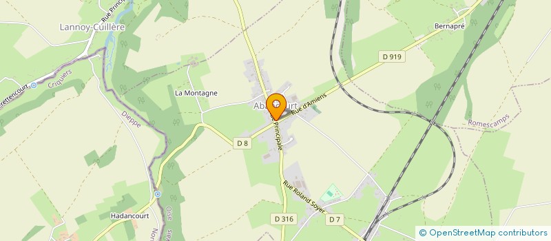 localisation de l'entreprise ASSOCIATION DES ANCIENS COMBATTANTS ET PRISONNIERS DE GUERRE C-A-T-M DE LA COMMUNE DE BLARGIES  BLARGIES