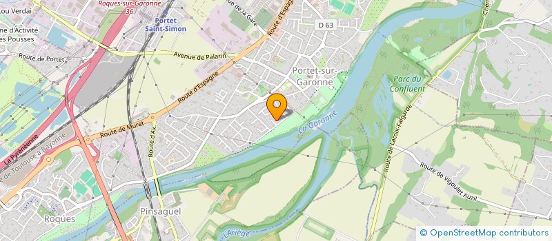 localisation de l'entreprise ASSOCIATION DES ANCIENS COMBATTANTS ET VICTIME DE GUERRE DE ROQUES SUR GARONNE  ROQUES-SUR-GARONNE