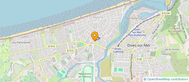 localisation de l'entreprise ASSOCIATION DES ANCIENS COMBATTANTS ET VICTIMES DE GUERRE DE CABOURG ET DES ENVIRONS  CABOURG