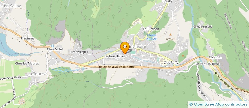 localisation de l'entreprise ASSOCIATION DES ANCIENS COMBATTANTS ET VICTIMES DE GUERRE OP-EX ET DE TOUS LES RESSORTISSANTS DE L'ONAC VETERANS UN/OTAN  SAINT-JEOIRE