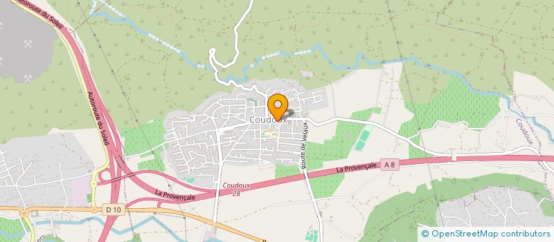 localisation de l'entreprise ASSOCIATION DES ANCIENS COMBATTANTS ET VICTIMES DES DEUX GUERRES DE COUDOUX  COUDOUX