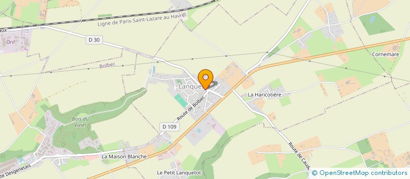 localisation de l'entreprise ASSOCIATION DES ANCIENS COMBATTANTS ET VICTIMES DES GUERRES 1914-1918 ET 1939-1945  LANQUETOT