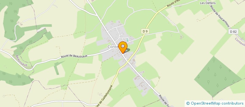 localisation de l'entreprise ASSOCIATION DES ANCIENS COMBATTANTS, MOBILISES, VEUVES D'ANCIENS COMBATTANTS ET DES SYMPATHISANTS DE CONTEVILLE  CONTEVILLE