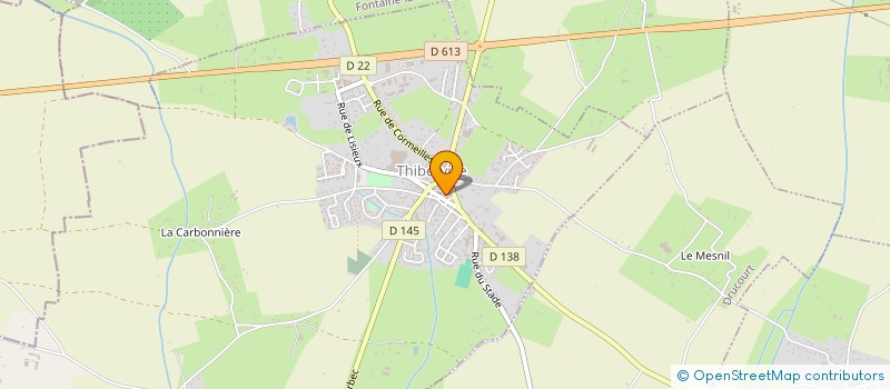 localisation de l'entreprise ASSOCIATION DES ANCIENS COMBATTANTS SAINT AUBIN DE SCELLON  SAINT-AUBIN-DE-SCELLON