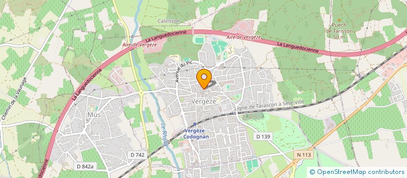 localisation de l'entreprise ASSOCIATION DES ANCIENS COMBATTANTS VERGEZE-CODOGNAN  VERGEZE