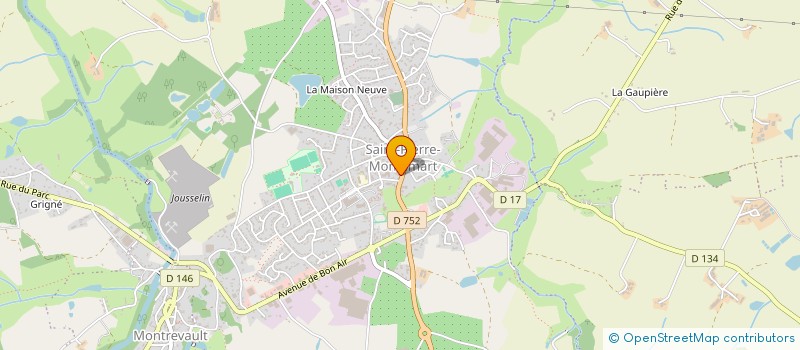 localisation de l'entreprise ASSOCIATION DES ANCIENS D'A.F.N à MONTREVAULT-SUR-EVRE
