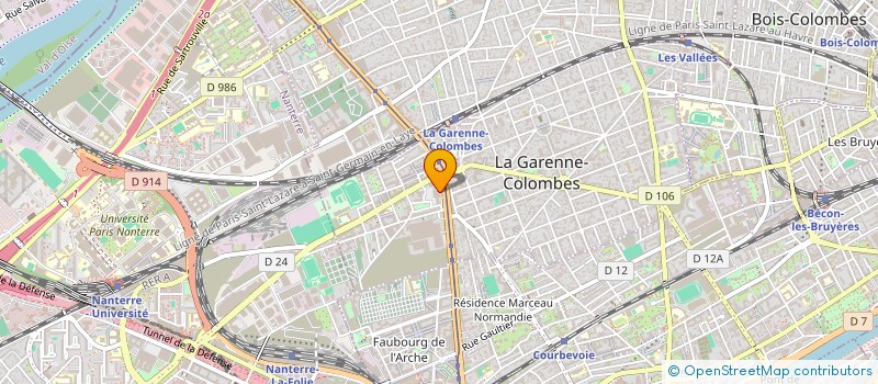 localisation de l'entreprise ASSOCIATION DES ANCIENS D UNISYS à LA GARENNE-COLOMBES