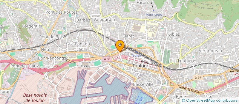 localisation de l'entreprise ASSOCIATION DES ANCIENS DE L ARSENAL ET AMIS 4A  TOULON