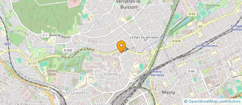 localisation de l'entreprise ASSOCIATION DES ANCIENS DE ZOLA (A.A.Z)  MASSY