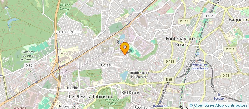 localisation de l'entreprise ASSOCIATION DES ANCIENS DU BIPM  LE PLESSIS-ROBINSON