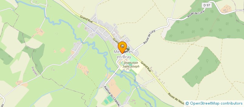 localisation de l'entreprise ASSOCIATION DES ANCIENS DU CHATEAU DE MESNIERES  MESNIERES-EN-BRAY