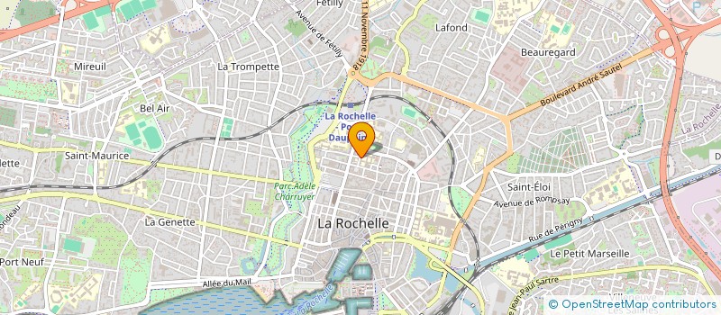 localisation de l'entreprise ASSOCIATION DES ANCIENS DU LYCEE/COLLEGE EUGENE FROMENTIN  LA ROCHELLE