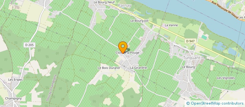 localisation de l'entreprise ASSOCIATION DES ANCIENS DU LYCEE DE SAUMUR  PARNAY