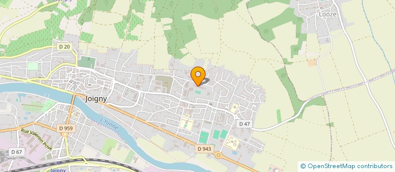 localisation de l'entreprise ASSOCIATION DES ANCIENS ELEVES DES LYCEES ET COLLEGES PUBLICS DE JOIGNY  JOIGNY