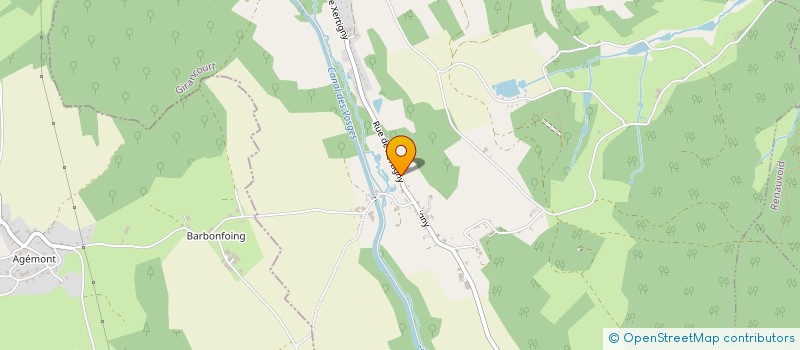 localisation de l'entreprise ASSOCIATION DES ANCIENS ELEVES DU LYCEE AGRICOLE DE MIRECOURT.  GIRANCOURT