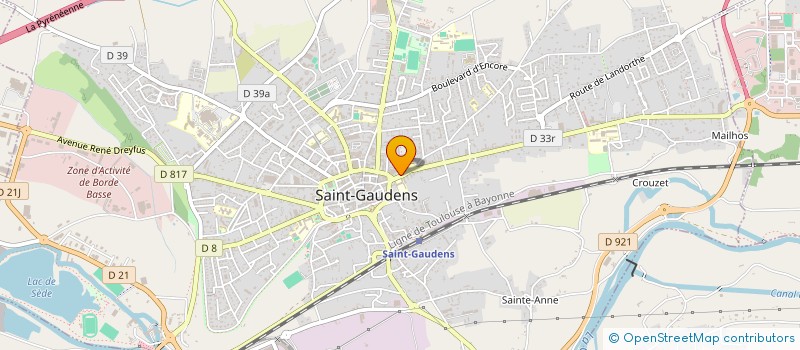 localisation de l'entreprise ASSOCIATION DES ANCIENS ELEVES DU LYCEE ET DES COLLEGES DE SAINT-GAUDENS  SAINT-GAUDENS