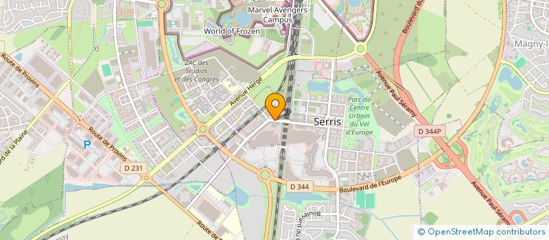 localisation de l'entreprise ASSOCIATION DES ANCIENS ELEVES DU LYCEE HOTELIER EMILIE DU CHATELET  SERRIS