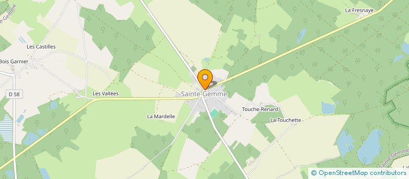 localisation de l'entreprise ASSOCIATION DES ANCIENS ELEVES ET AMIS DE L'ECOLE DE STE GEMME à SAINTE-GEMME