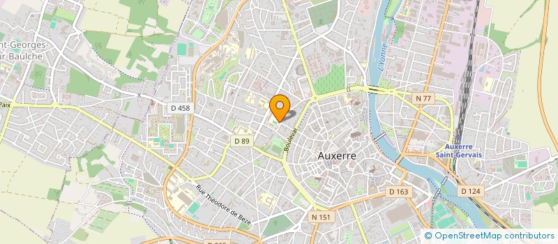localisation de l'entreprise ASSOCIATION DES ANCIENS ELEVES HOTELIERS DU LYCEE DE METIERS VAUBAN ET DU LYCEE PROFESSIONNEL GAMBETTA D'AUXERRE à AUXERRE