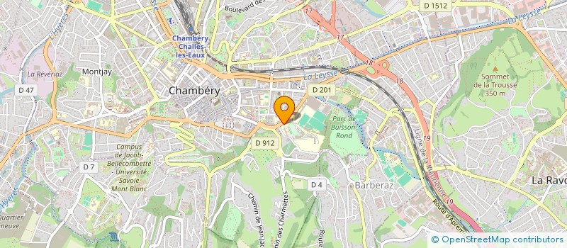 localisation de l'entreprise ASSOCIATION DES ANCIENS ET AMIS DU BOCAGE   CHAMBERY