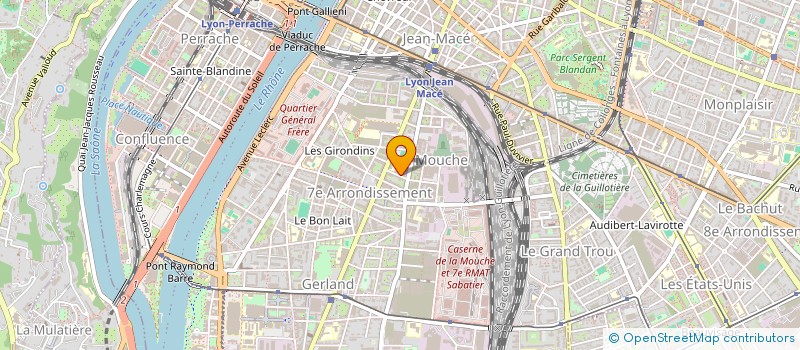 localisation de l'entreprise ASSOCIATION DES ANCIENS ET GONES DE GERLAND  LYON