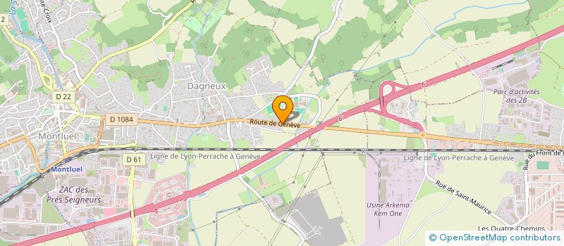 localisation de l'entreprise ASSOCIATION DES ANCIENS MAIRES ET ADJOINTS DU DEPARTEMENT DE L AIN à DAGNEUX