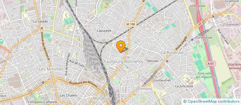 localisation de l'entreprise ASSOCIATION DES ANCIENS MILITAIRES DU CAMP D'IDRON LES CAMPS PARACHUTISTES à TOULOUSE
