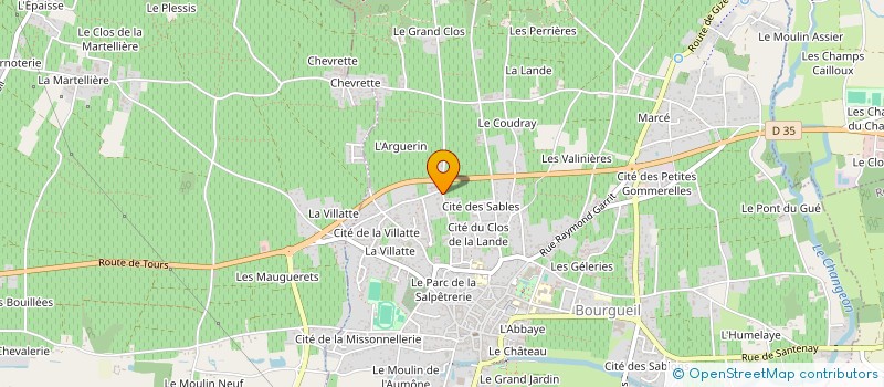localisation de l'entreprise ASSOCIATION DES ANCIENS PARAS D INDRE ET LOIRE à BOURGUEIL