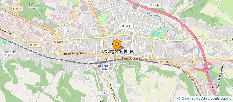 localisation de l'entreprise ASSOCIATION DES ANCIENS RESISTANTS ENFANTS ET AMIS DU SECTEUR 7  BOURGOIN-JALLIEU