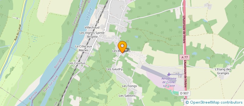 localisation de l'entreprise ASSOCIATION DES ANCIENS SALARIES FOG à COSNE-COURS-SUR-LOIRE