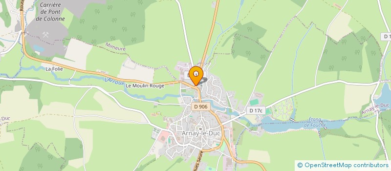 localisation de l'entreprise ASSOCIATION DES ANCIENS SAPEURS-POMPIERS D'ARNAY-LE-DUC ET LEURS AMIS  ARNAY-LE-DUC