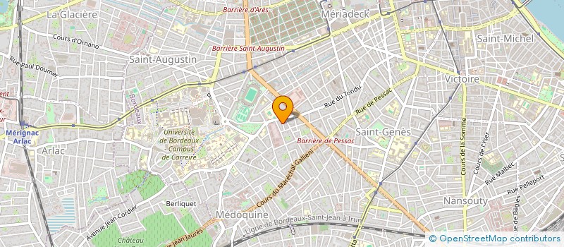 localisation de l'entreprise ASSOCIATION DES ANESTHESISTES DE LA MINE  BORDEAUX