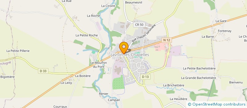 localisation de l'entreprise ASSOCIATION DES ANIMATEURS EN ETABLISSEMENTS GERIATRIQUES DE LA MAYENNE  JAVRON-LES-CHAPELLES