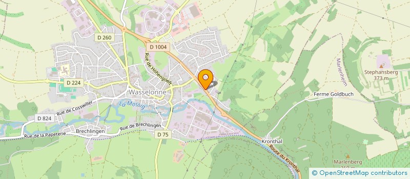 localisation de l'entreprise ASSOCIATION DES ANTIQUAIRES D'ALSACE  WASSELONNE