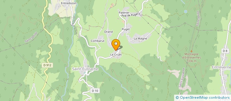localisation de l'entreprise ASSOCIATION DES APICULTEURS DE LA MIEILLERIE COLLECTIVE DU MASSIF DES BAUGES à SAINT-EUSTACHE
