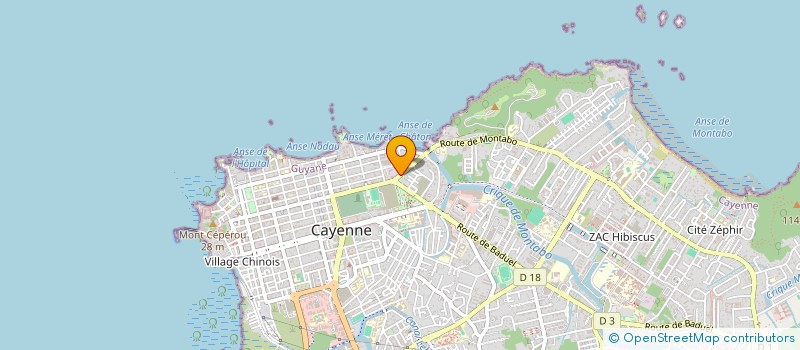 localisation de l'entreprise ASSOCIATION DES APPRENTIS AUTODIDACTES DE REALISATION ET DE PRODUCTION  AUDIOVISUELLE DE GUYANE  CAYENNE