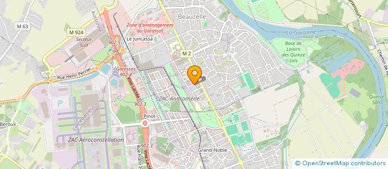 localisation de l'entreprise ASSOCIATION DES APPRENTIS DE L'INDUSTRIE DE L'OCCITANIE OUEST  BEAUZELLE