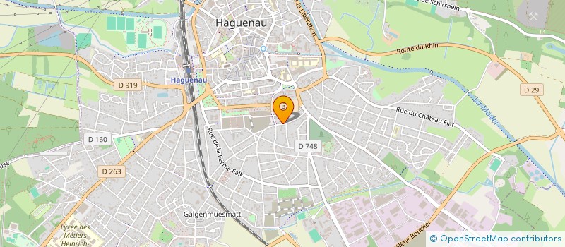 localisation de l'entreprise ASSOCIATION DES APPRENTIS GUITARISTES  HAGUENAU