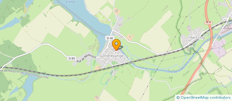 localisation de l'entreprise ASSOCIATION DES ARBORICULTEURS DE GONDREXANGE  GONDREXANGE