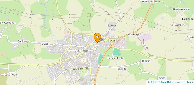 localisation de l'entreprise ASSOCIATION DES ARCHERS PIEUSAIS  LES PIEUX