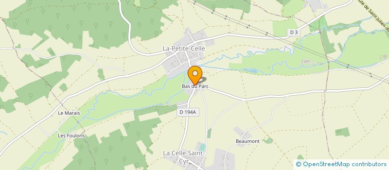 localisation de l'entreprise ASSOCIATION DES ARCHERS SAINT HUBERT DE L'YONNE  LA CELLE-SAINT-CYR